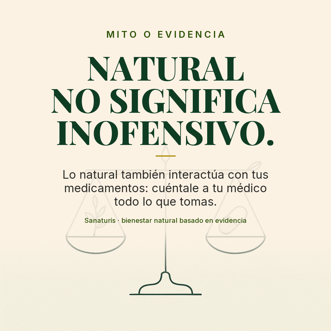 Natural no significa inofensivo
