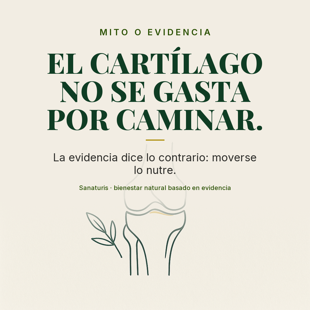 El cartílago se nutre del movimiento: por qué 