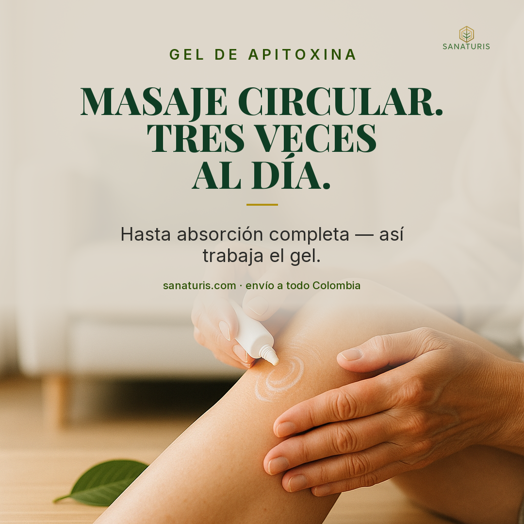 Cómo se aplica el gel de apitoxina: tres veces al día, masaje circular